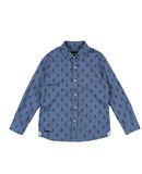 FRED MELLO Jungen 3-8 jahre Hemd Farbe Taubenblau Gre 4