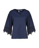 P.A.R.O.S.H. Damen Bluse Farbe Dunkelblau Gr��e 3
