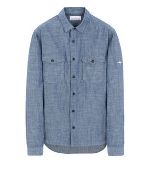 Stone island chambray sales shirt