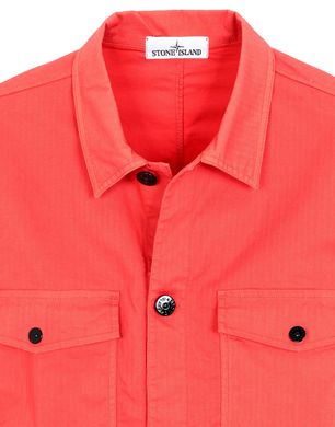 Stone island coral on sale overshirt