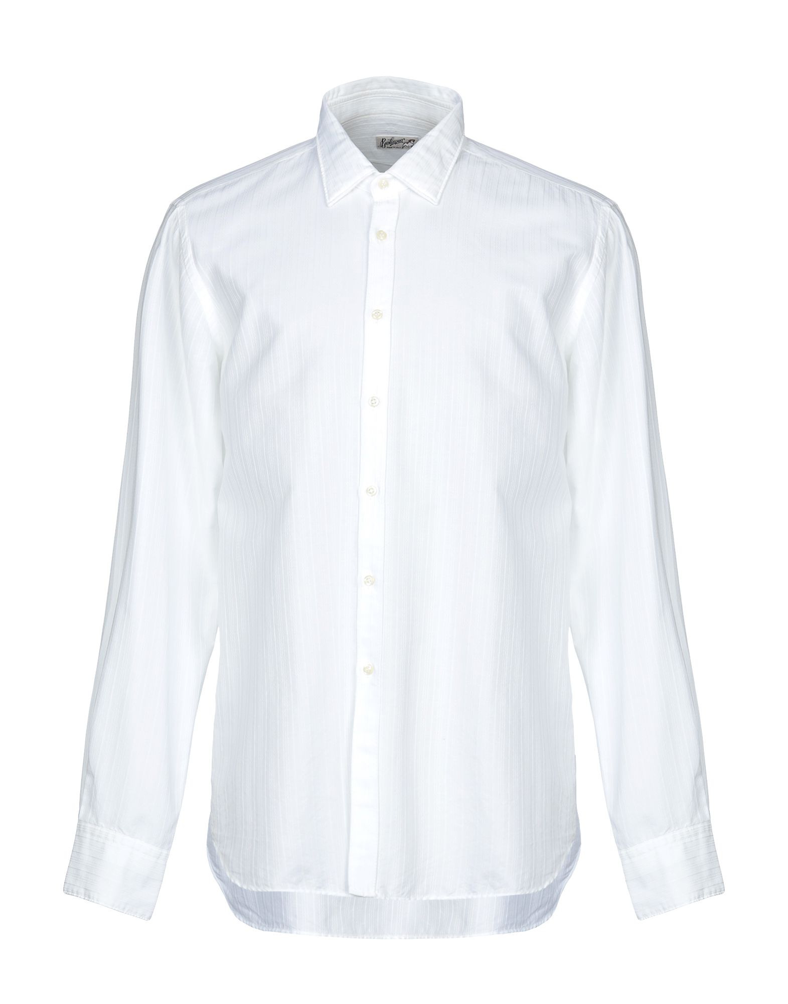 《送料無料》BEVILACQUA メンズ シャツ ホワイト XL コットン 100%