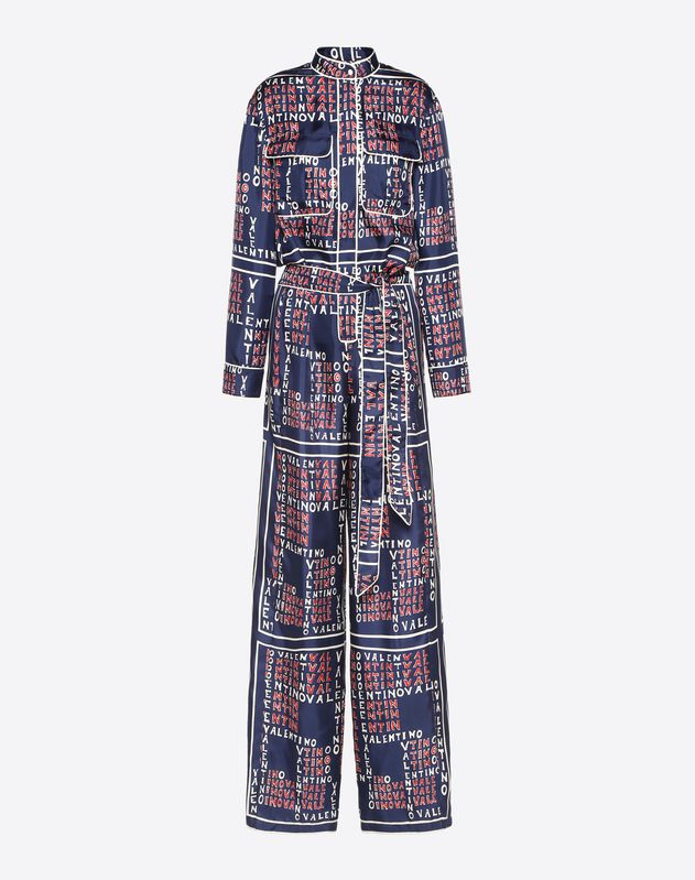 Valentino Women S Dresses Valentino Puzzle Twill Jumpsuit