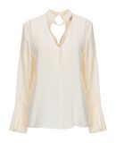 ..,MERCI Damen Bluse Farbe Elfenbein Gr��e 5