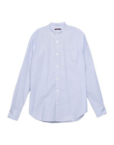 Shop True Nyc Man Shirt Blue Size S Cotton