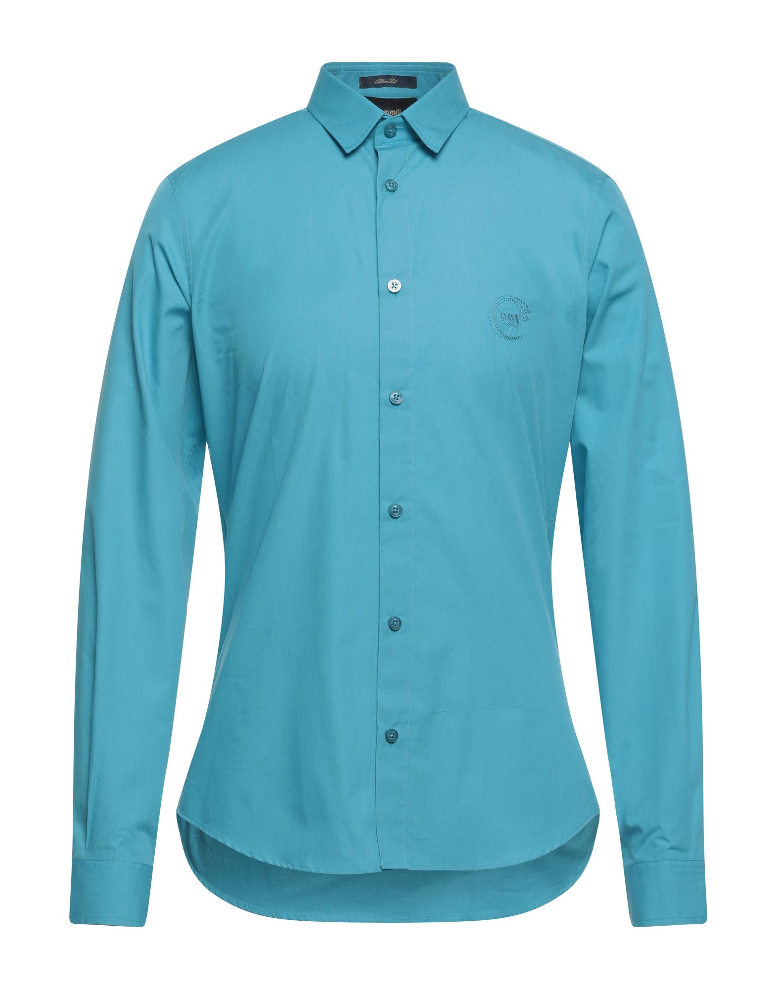 Cavalli Class Shirts In Turquoise