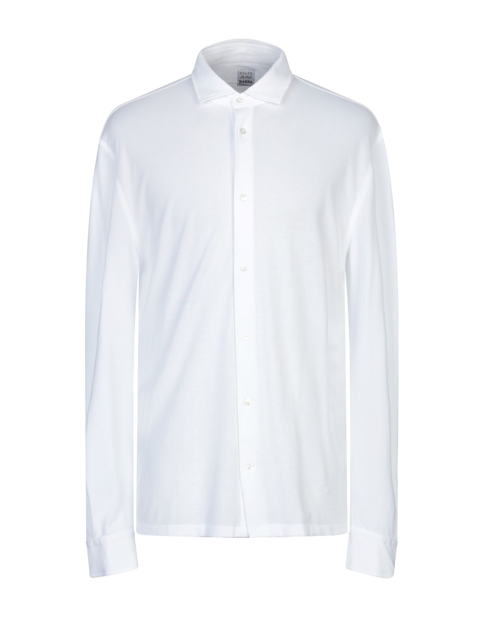 《送料無料》BARBA Napoli メンズ シャツ ホワイト 41 コットン 100%
