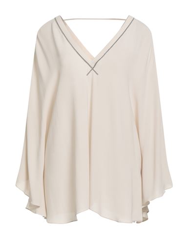 Brunello Cucinelli Woman Top Beige Size L Silk