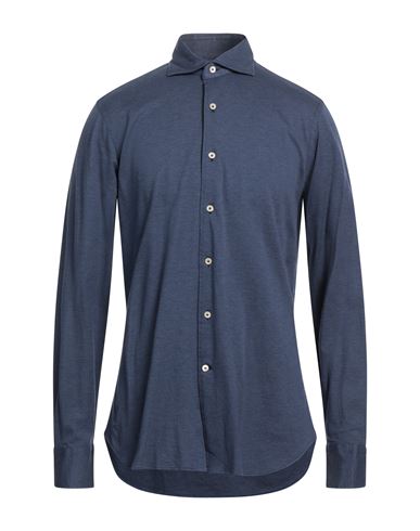 Alessandro Gherardi Man Shirt Midnight Blue Size 15 ½ Cotton