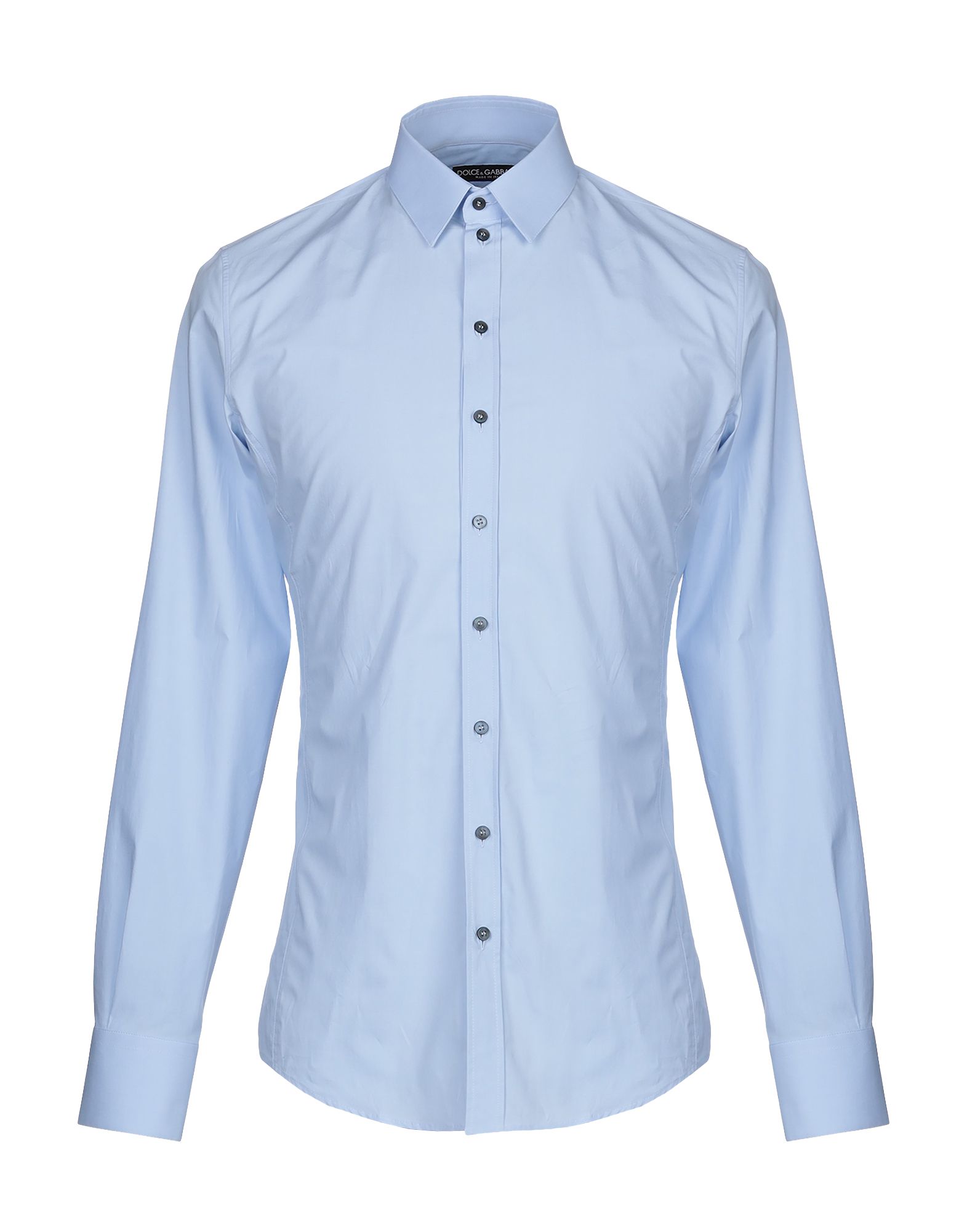 Shop Dolce & Gabbana Man Shirt Sky Blue Size 15 ¾ Cotton, Elastane