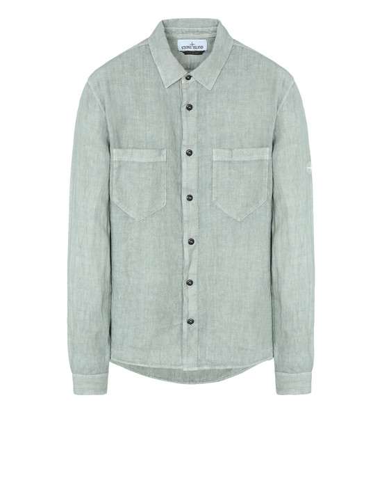 38810774it - SHIRTS STONE ISLAND Long sleeve shirt 11201 'FISSATO' DYE TREATMENT STONE ISLAND - 0