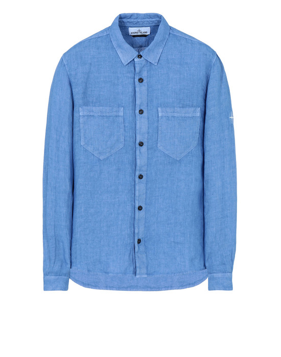 38810798ab - SHIRTS STONE ISLAND Long sleeve shirt 11201 'FISSATO' DYE TREATMENT STONE ISLAND - 0