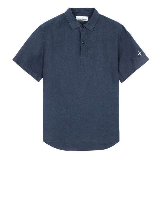 38813734vd - SHIRTS STONE ISLAND Short sleeve shirt 11401 'FISSATO' DYE TREATMENT STONE ISLAND - 0