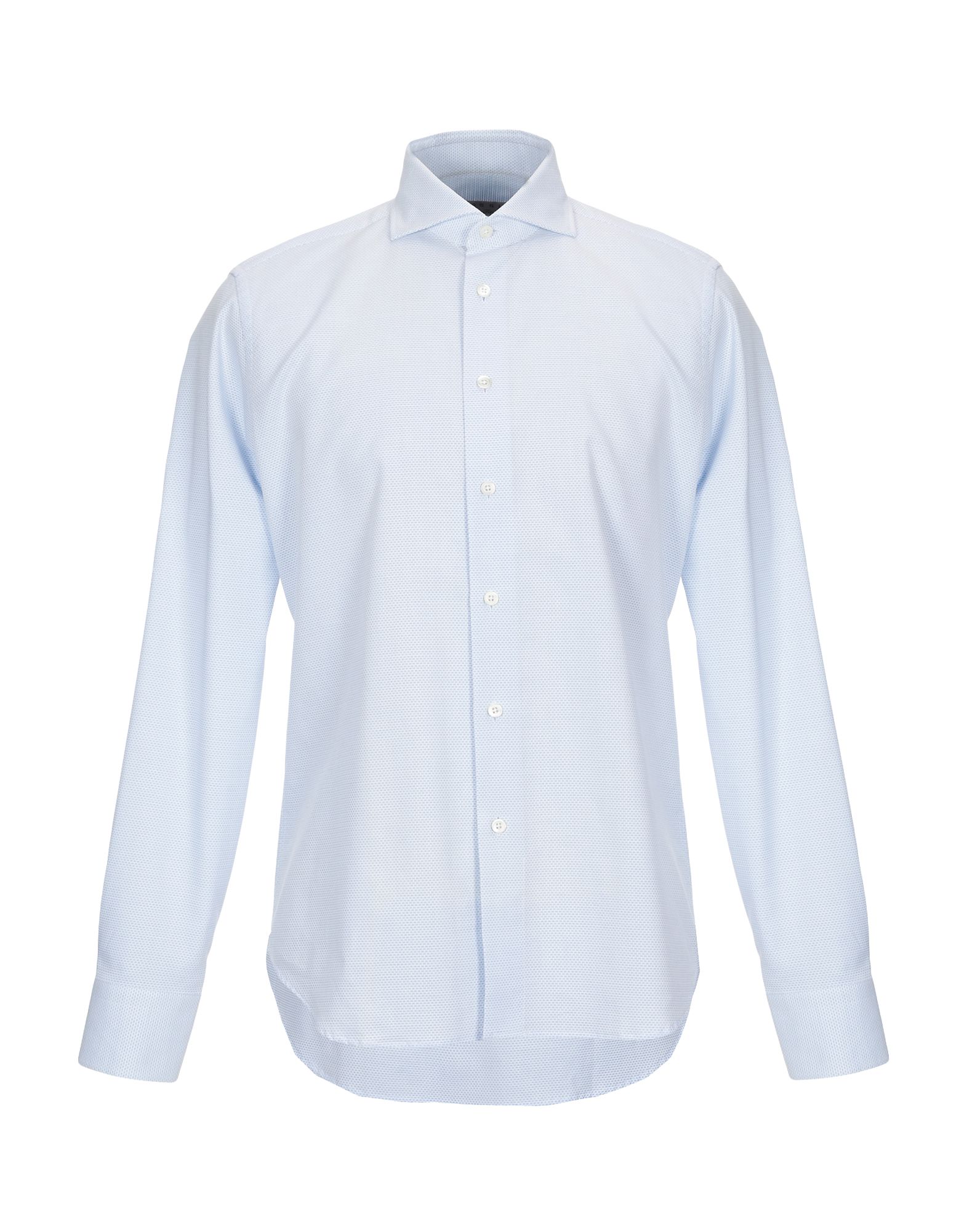Shop Rossi Man Shirt Sky Blue Size 17 ½ Cotton