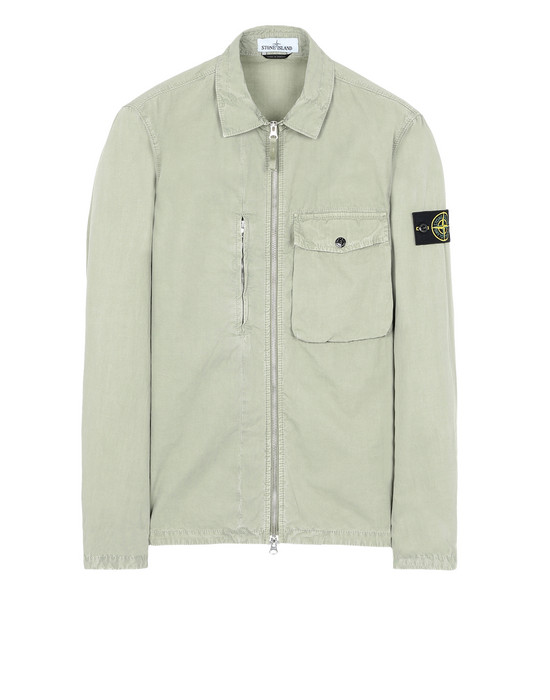 121WN'OLD' DYE TREATMENT Over Shirt Stone Island Men - Official