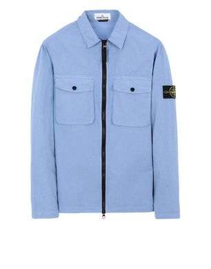 stone island overshirt aqua