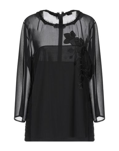 Woman Top Black Size 6 Polyester, Elastane