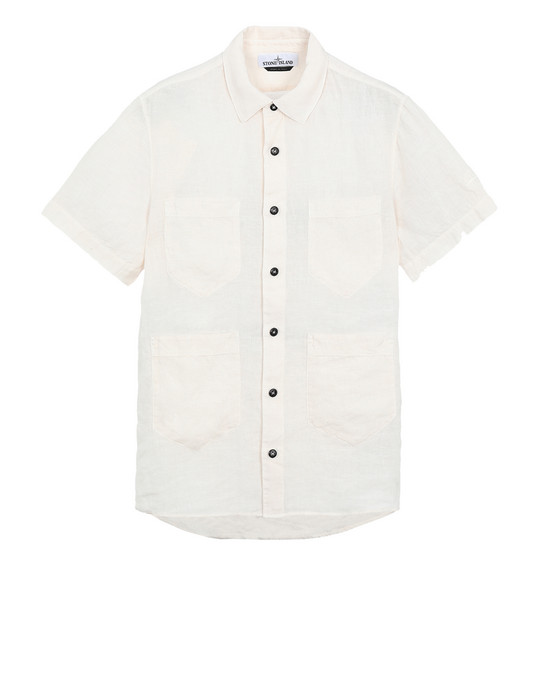38823913jt - SHIRTS STONE ISLAND Short sleeve shirt 11501 'FISSATO' DYE TREATMENT STONE ISLAND - 0