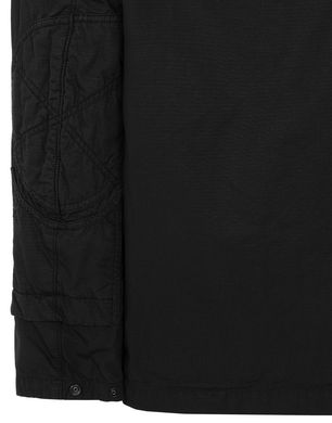 Stone island structured cotton on sale overshirt