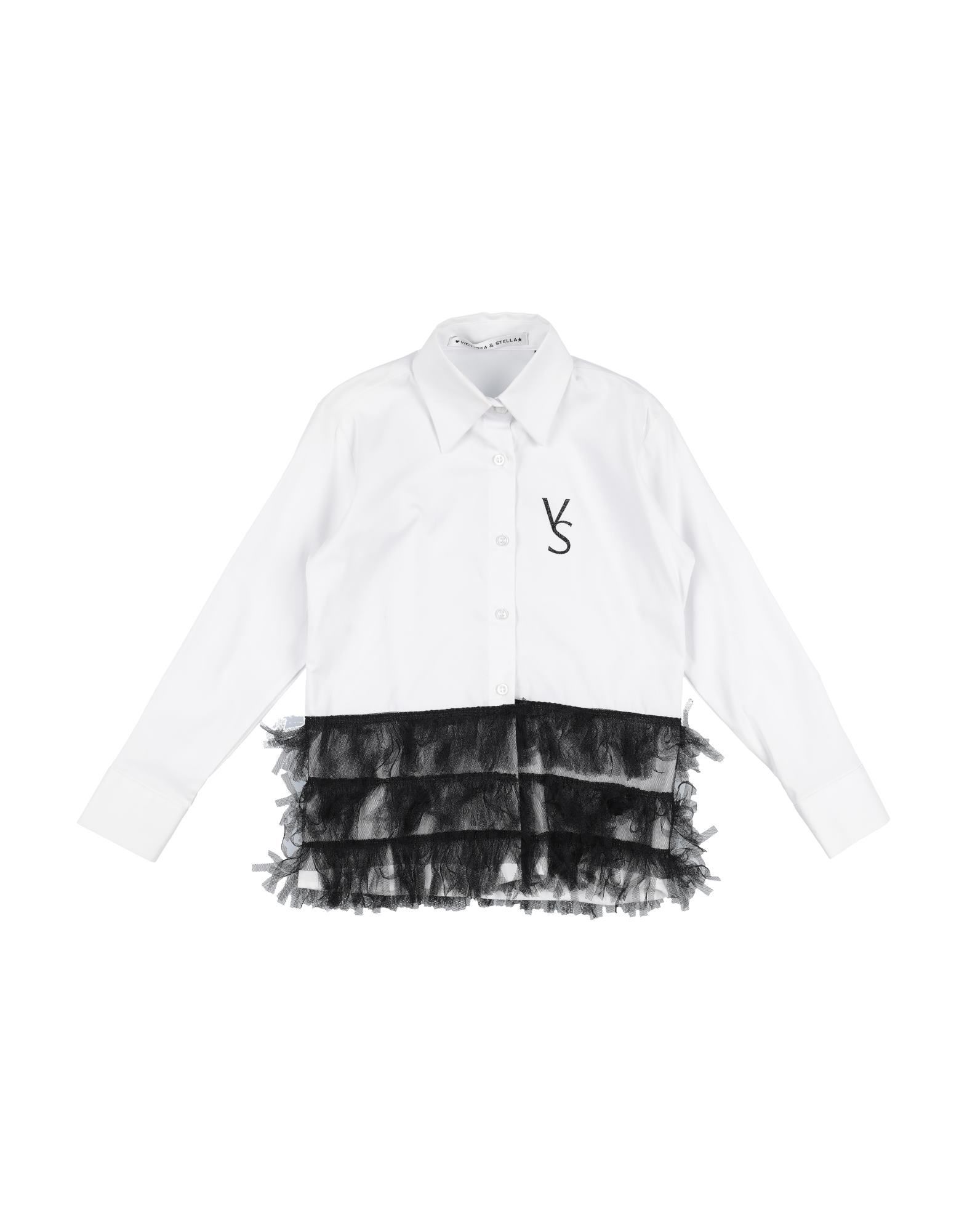 Victoria & Stella Kids' Shirts In White