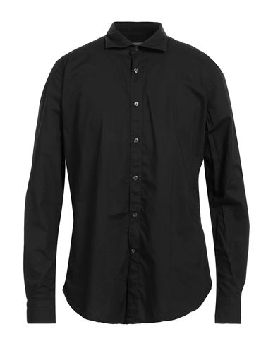 Tintoria Mattei 954 Man Shirt Black Size 17 Cotton