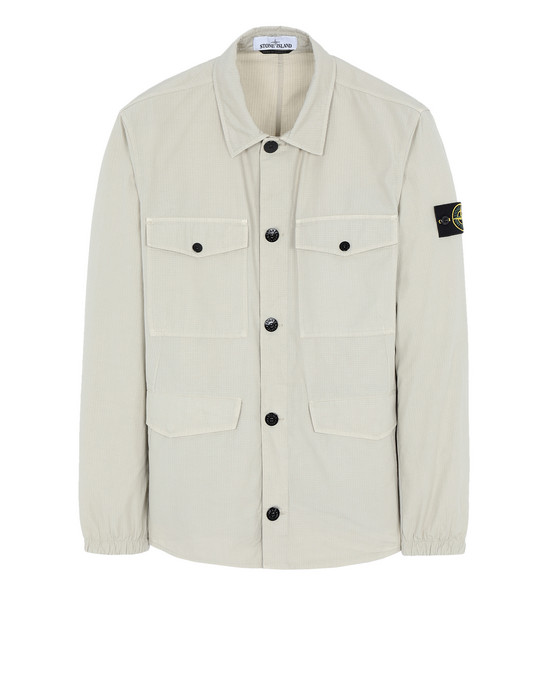 38834398ac - OVER SHIRTS STONE ISLAND OVER SHIRT 12707 STRUCTURED COTTON STONE ISLAND - 0