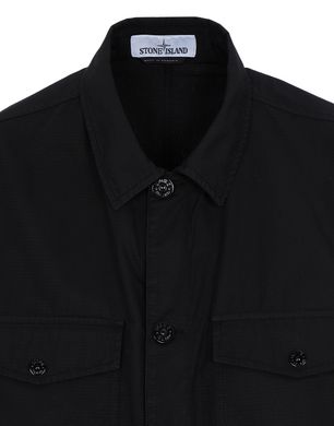 Stone island structured 2025 cotton overshirt