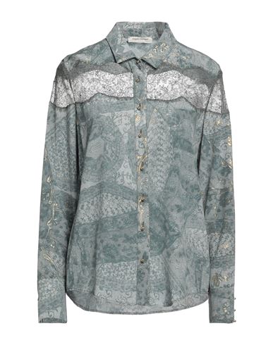 Angelo Marani Woman Shirt Blush Size 8 Silk, Elastane