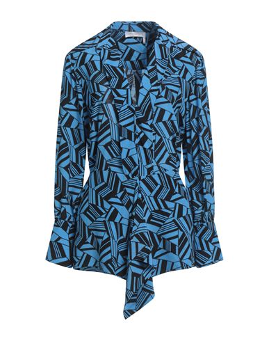 Chloé Woman Top Azure Size 12 Silk