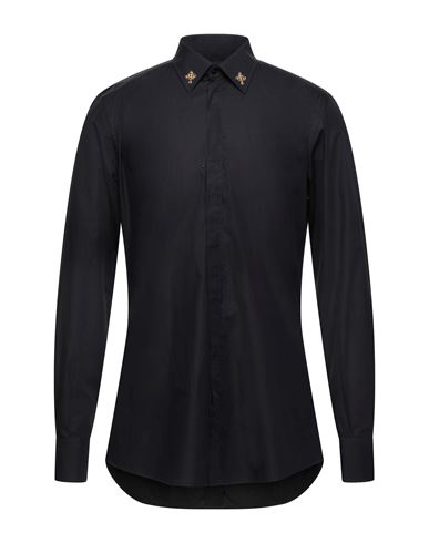 Man Shirt Blue Size 17 Cotton