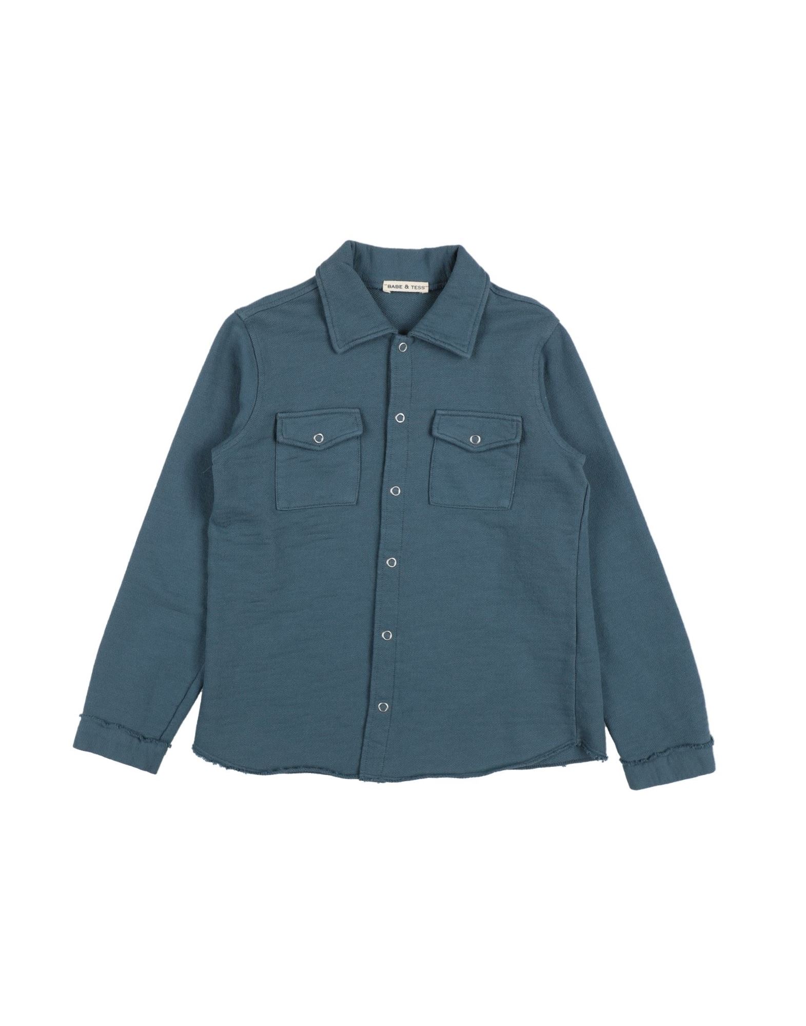 Babe And Tess Kids' Shirts In Slate Blue