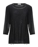 CARLA FERRONI Damen Bluse Farbe Schwarz Gr��e 5