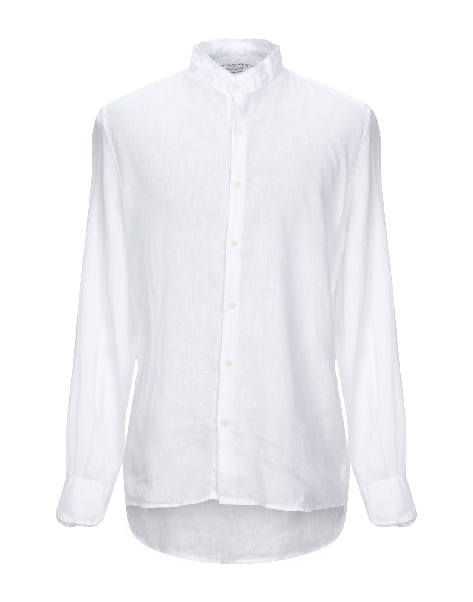 《セール開催中》ORIGINAL VINTAGE STYLE メンズ シャツ ホワイト XL 麻 100%