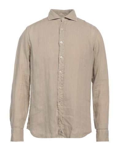 Sonrisa Man Shirt Light Brown Size 17 Flax In Beige