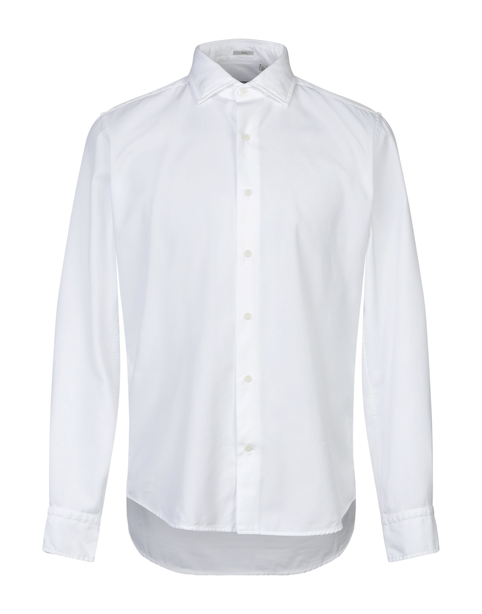《セール開催中》OGNUNOLASUA by CAMICETTASNOB メンズ シャツ ホワイト 40 コットン 100%