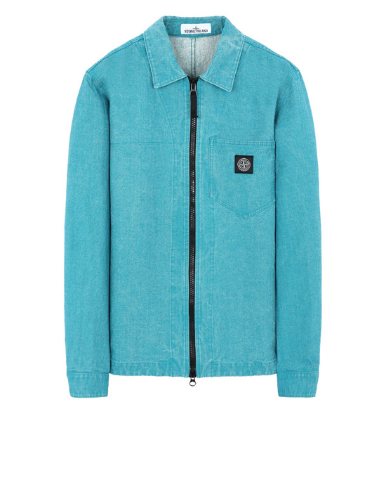КУРТКА-РУБАШКА Для Мужчин 106J1 PANAMA PLACCATO Front STONE ISLAND
