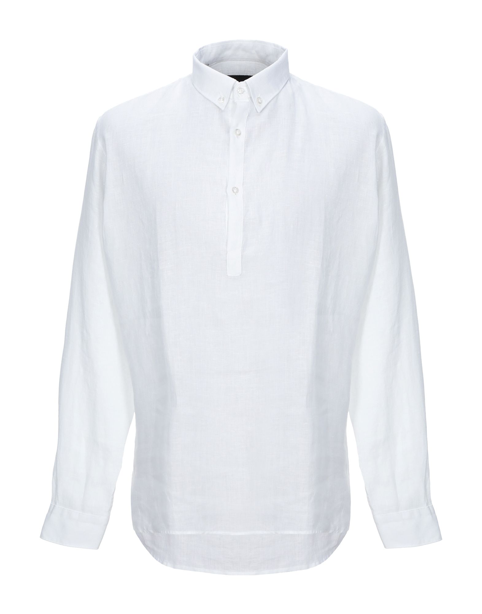 《セール開催中》LABORATORI ITALIANI メンズ シャツ ホワイト L リネン 100%