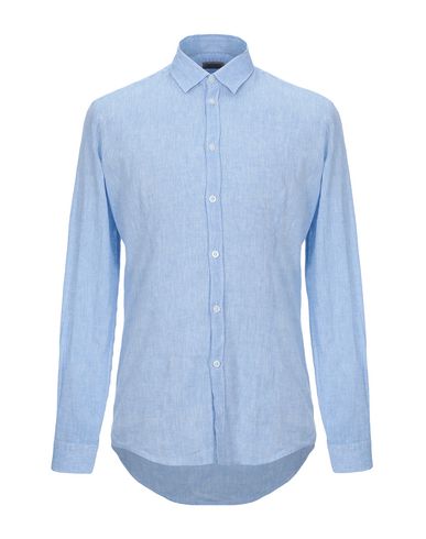 Daniele Alessandrini Homme Man Shirt Sky Blue Size 16 ½ Linen, Cotton