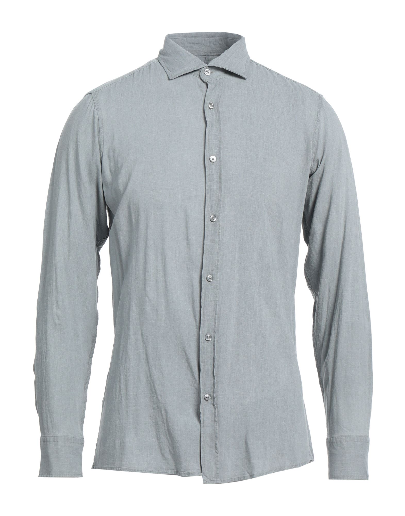 R3d Wöôd Man Shirt Light Grey Size L Linen