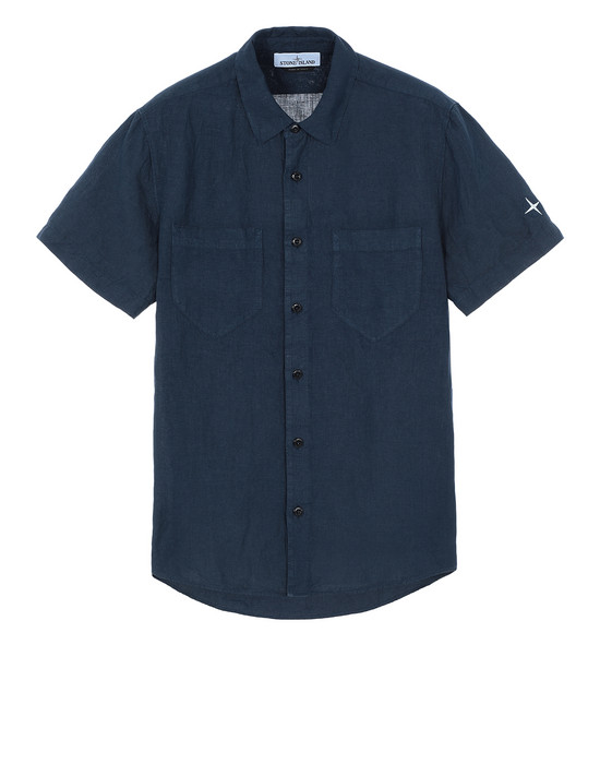 Short sleeve shirt 12601“FISSATO”DYE TREATMENT STONE ISLAND - 0