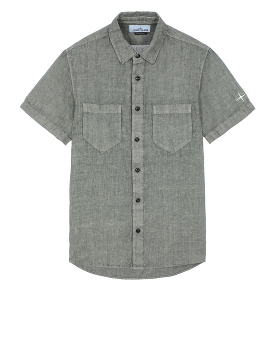 Short sleeve shirt 12601“FISSATO”DYE TREATMENT STONE ISLAND - 0