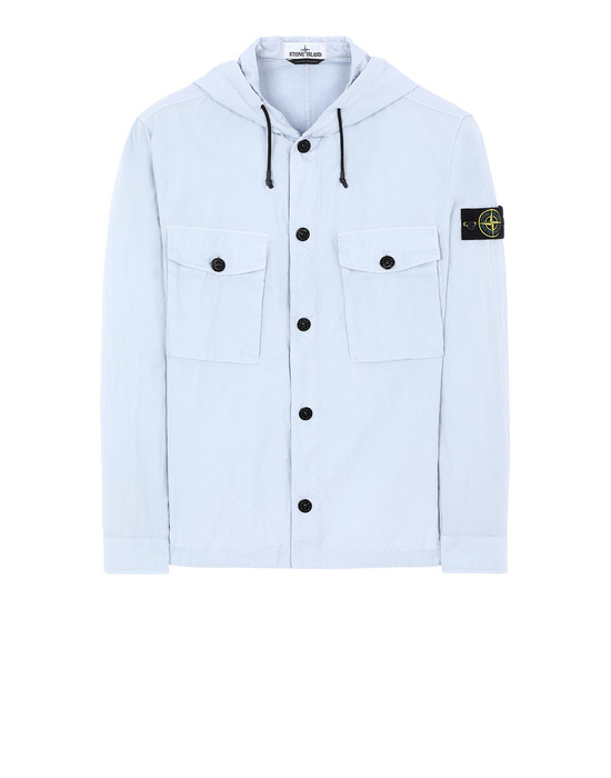 STONE ISLAND 12408 OVER SHIRT Man Baby Blue