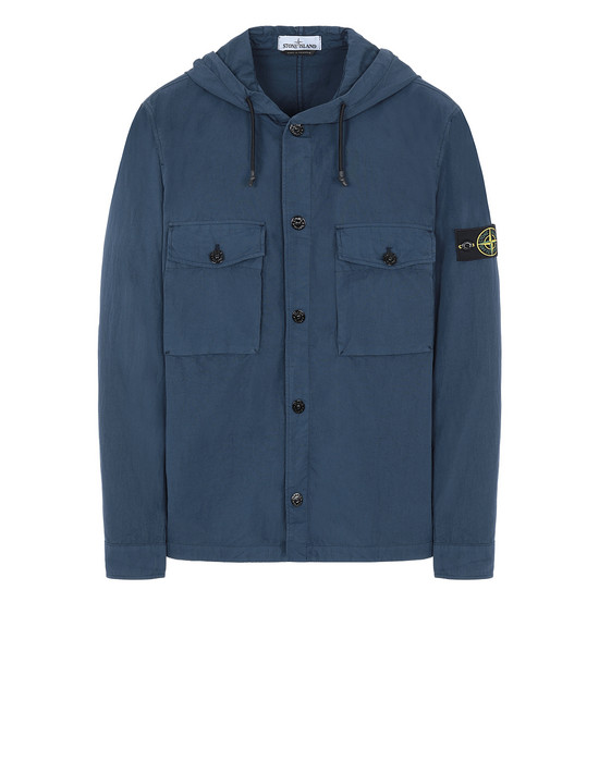 STONE ISLAND 12408 OVER SHIRT Man Marine Blue