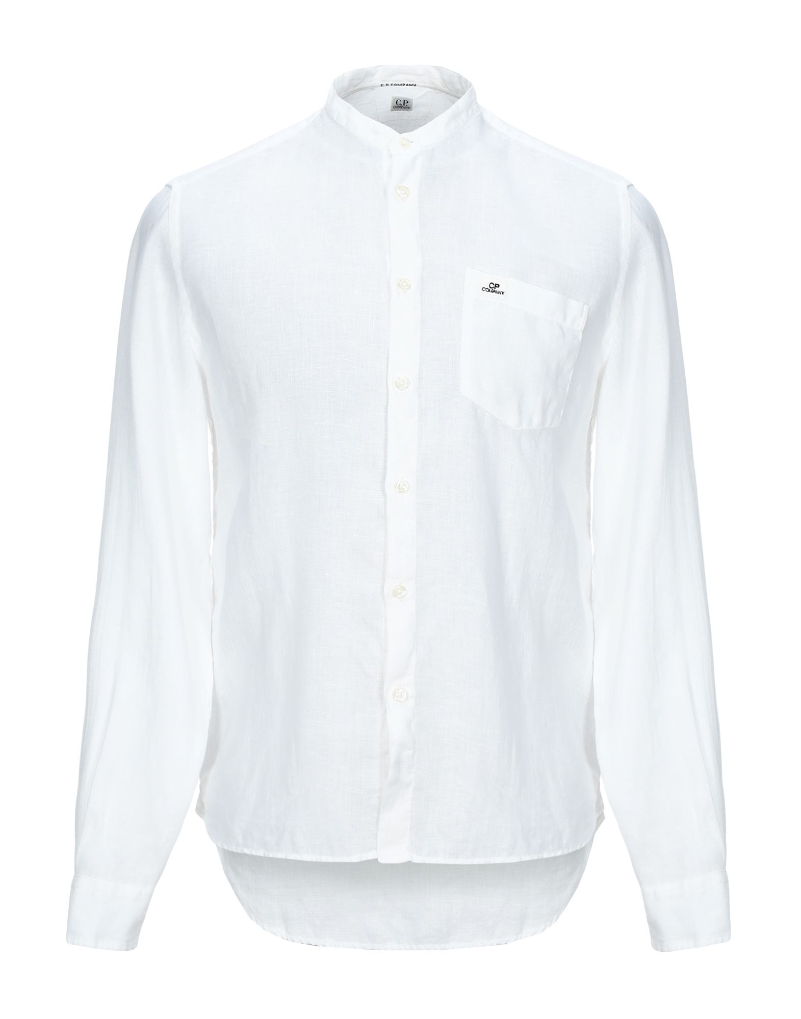 《セール開催中》C.P. COMPANY メンズ シャツ ホワイト S リネン 100%