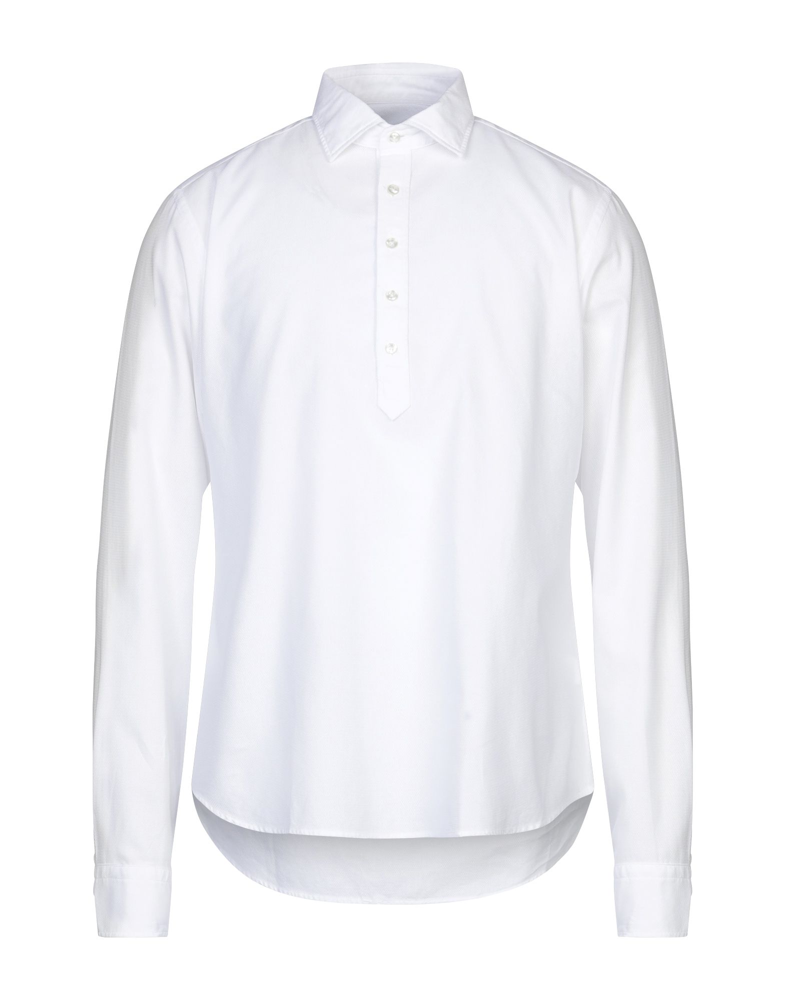 《セール開催中》GALLESI Milano メンズ シャツ ホワイト 41 コットン 100%
