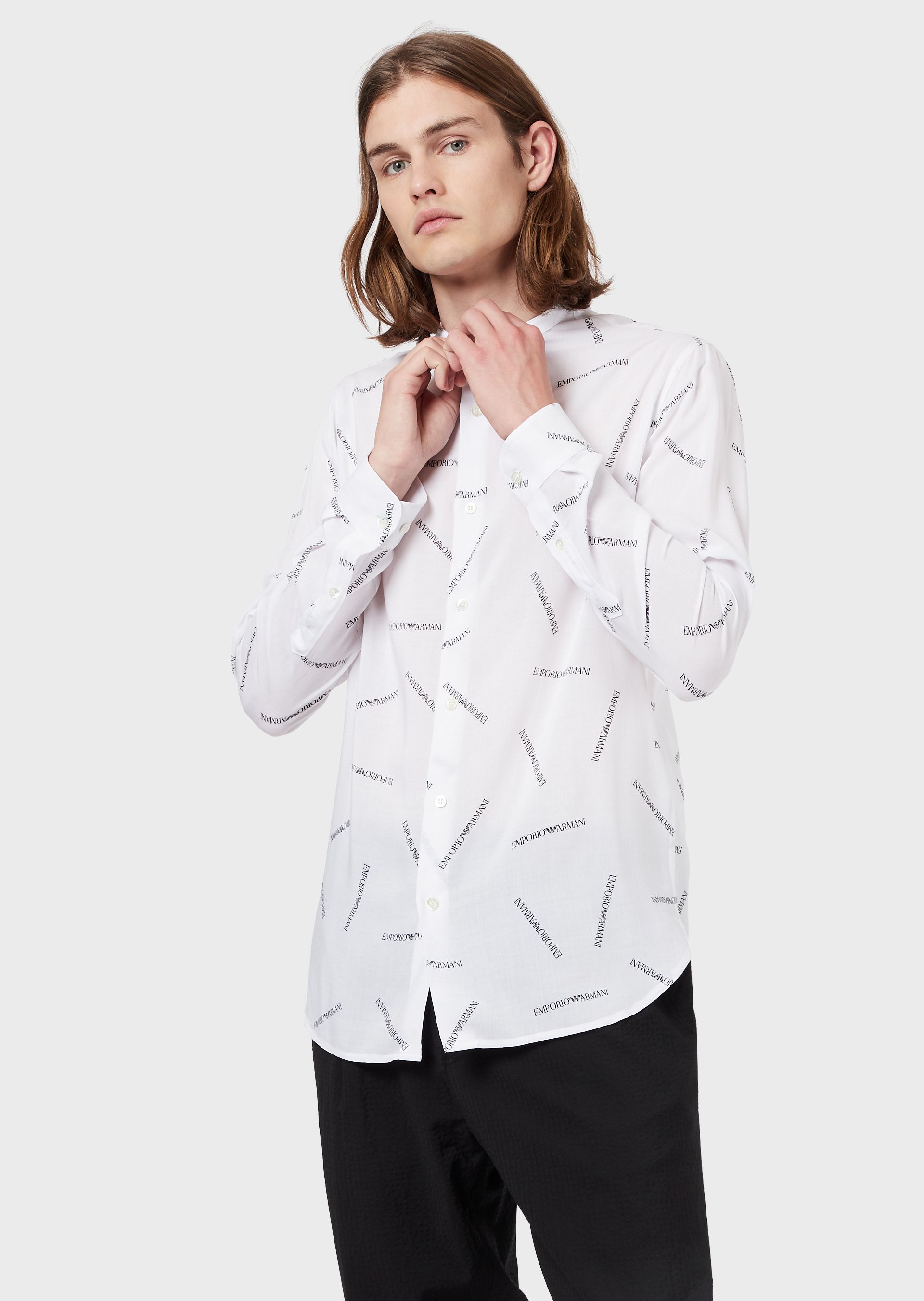 armani casual shirts