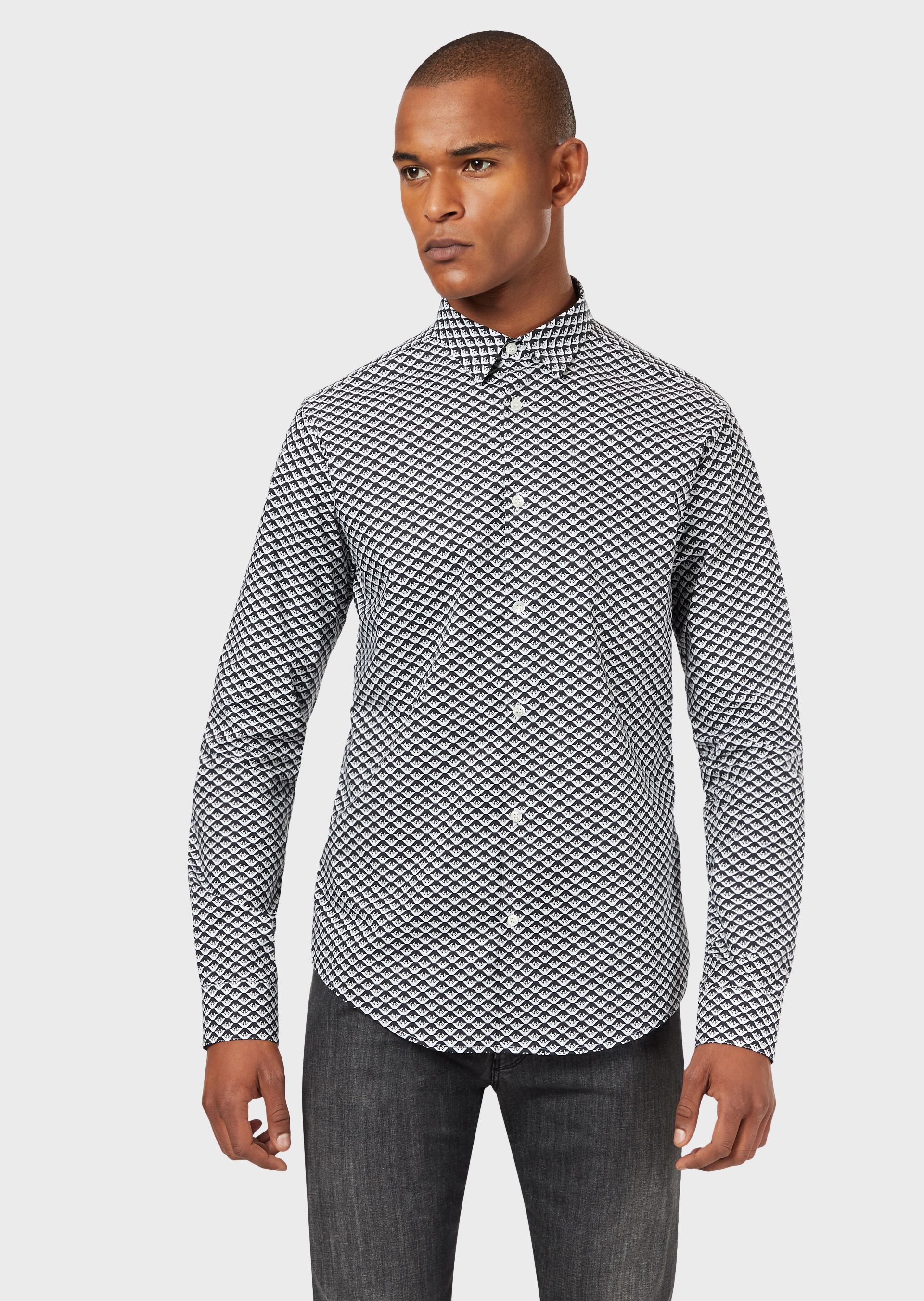 armani casual shirts