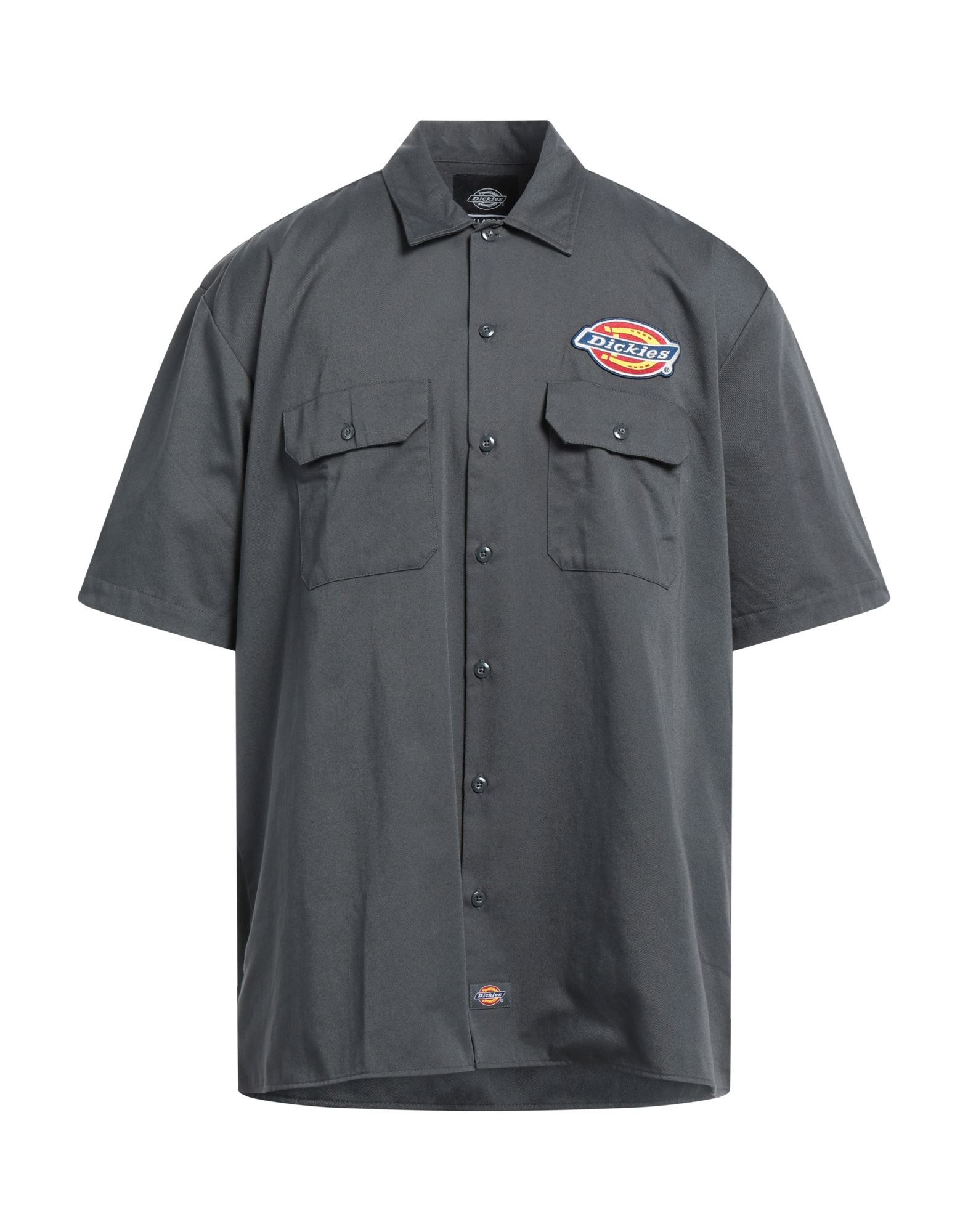 Dickies Clintondale Logo Short Sleeve Work Shirt in Black for Men