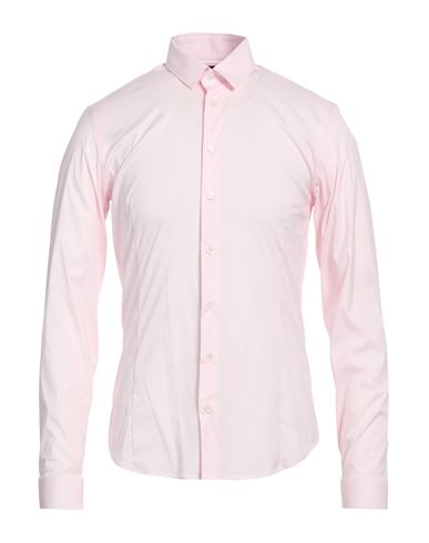 Patrizia Pepe Man Shirt Light Pink Size 44 Cotton, Polyamide, Elastane