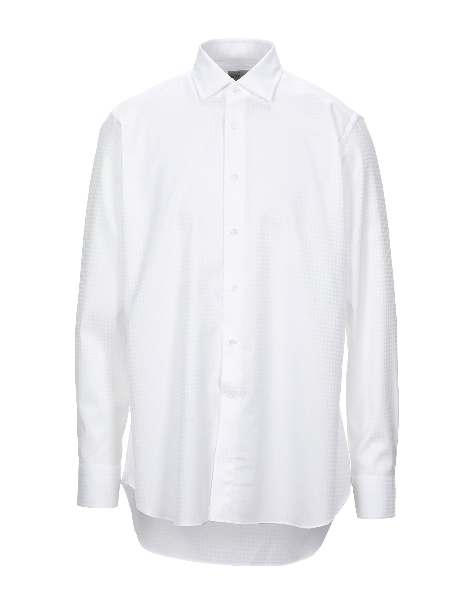 《セール開催中》BAGUTTA メンズ シャツ ホワイト 43 コットン 98% / エラストオレフィン 2%
