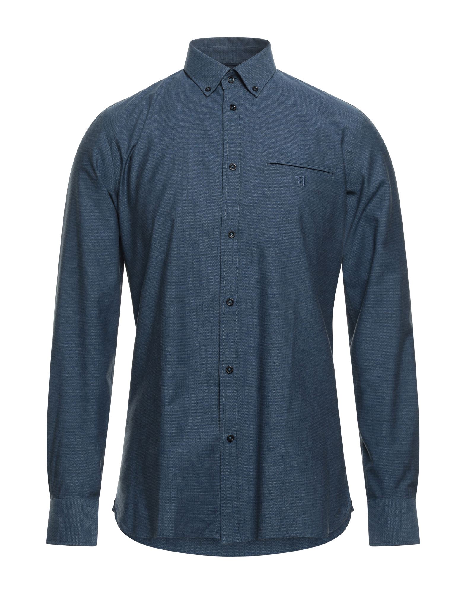 Trussardi Jeans Shirts In Dark Blue